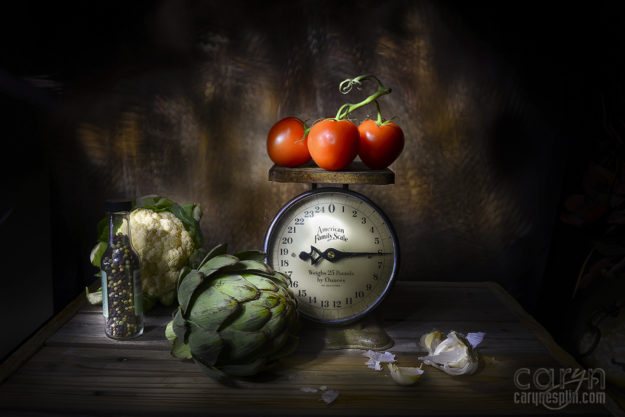 Fine Art Light Painting - Chiaroscuro - Farmers Market - Shadows