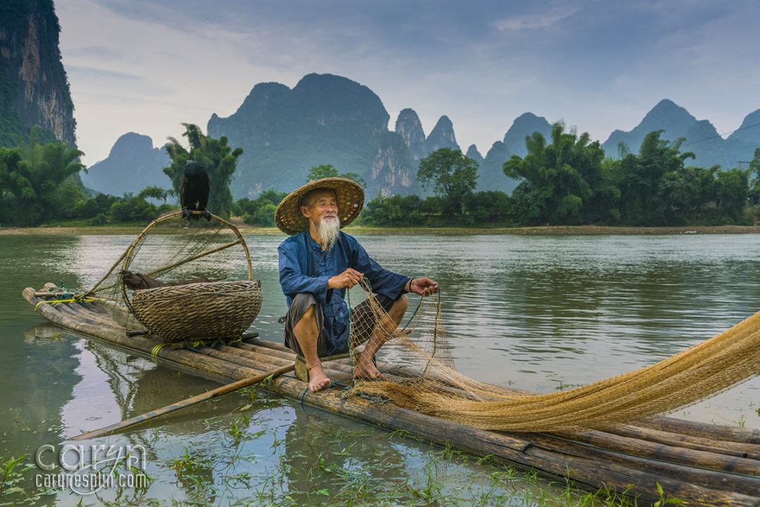 Cormorant Fisherman on the Li River, Guilin, China | Caryn Esplin ...