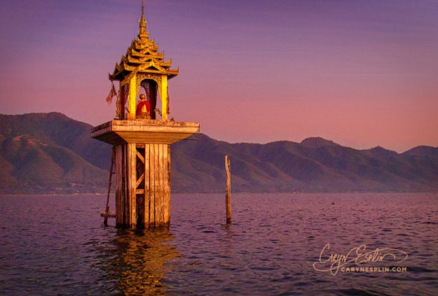 Caryn-Esplin_myanmar-Water Shrine - Inle Lake-silhouette-sunset